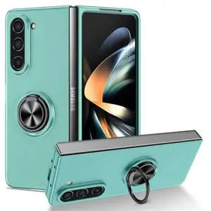 Comparateur de prix : HTDMOBILES Coque pour Samsung Galaxy Z Fold 5 5G - housse etui rigide bague anti choc magnetique - BLEU CLAIR