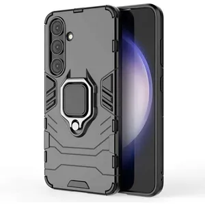 HTDMOBILES Coque pour Samsung Galaxy S24 5G - housse etui rigide anti choc + verre trempe - NOIR pas cher