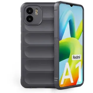 Coque pour Xiaomi Xiaomi Redmi A1 / A2 - housse etui silicone gel fine + film ecran - GRIS FONCE - htdmobiles pas cher