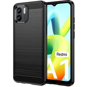 HTDMOBILES Coque pour Xiaomi Redmi A1 / A2 - housse etui silicone gel carbone + f... pas cher