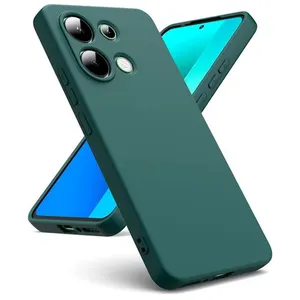 Coque pour Xiaomi Redmi Note 13 4G - housse etui silicone gel fine + film ecran - VERT - htdmobiles