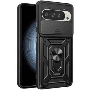 HTDMOBILES Coque pour Google Pixel 9 et 9 Pro 5G 5G - housse etui rigide anti choc + film ecran - NOIR pas cher