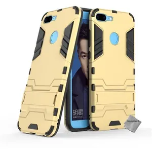 Housse etui coque rigide anti choc pour Huawei Honor 9 Lite + verre trempe - OR - htdmobiles pas cher