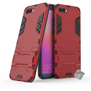 Htdmobiles Coque rigide anti choc pour Huawei Honor View 10 + film ecran - ROUGE pas cher