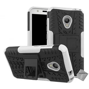 Housse etui coque rigide anti choc pour Alcatel U5 + film ecran - BLANC - htdmobiles pas cher