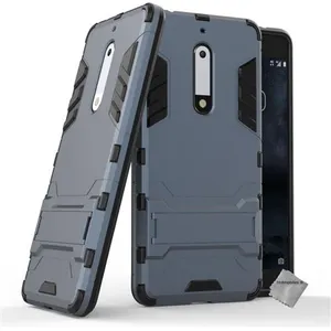 Htdmobiles Coque rigide anti choc pour Nokia 5 + film ecran - BLEU FONCE pas cher