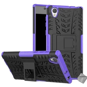 Housse etui coque rigide anti choc pour Sony Xperia L1 + verre trempe - MAUVE - htdmobiles pas cher