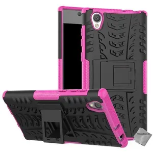 Htdmobiles Coque rigide anti choc pour Sony Xperia L1 + film ecran - ROSE pas cher
