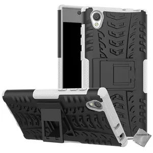 Housse etui coque rigide anti choc pour Sony Xperia L1 + film ecran - BLANC - htdmobiles pas cher