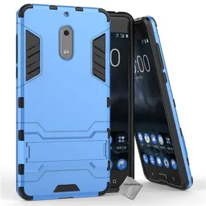 Htdmobiles Coque rigide anti choc pour Nokia 6 + film ecran - BLEU CLAIR pas cher