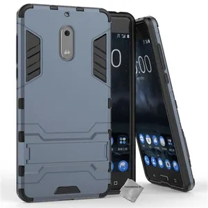 Htdmobiles Coque rigide anti choc pour Nokia 6 + film ecran - BLEU FONCE pas cher