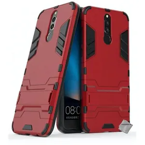 Htdmobiles Coque rigide anti choc pour Huawei Mate 10 Lite + film ecran - ROUGE pas cher