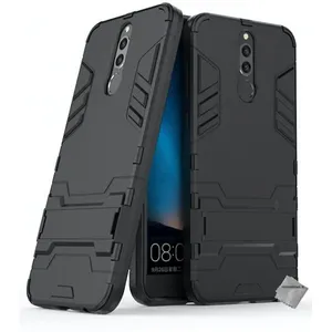 Housse etui coque rigide anti choc pour Huawei Mate 10 Lite + verre trempe - NOIR - htdmobiles pas cher