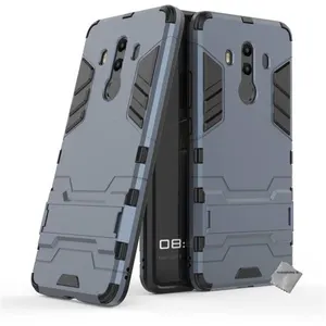 Housse etui coque rigide anti choc pour Huawei Mate 10 Pro + verre trempe - BLEU FONCE - htdmobiles pas cher