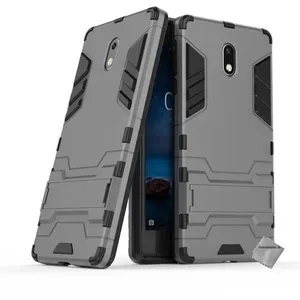 Housse etui coque rigide anti choc pour Nokia 3 + verre trempe - GRIS - htdmobiles pas cher