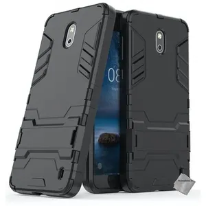 Htdmobiles Housse etui coque rigide anti choc pour Nokia 2 + film ecran - NOIR - ... pas cher