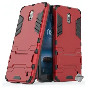 Htdmobiles Coque rigide anti choc pour Nokia 2 + film ecran - ROUGE pas cher