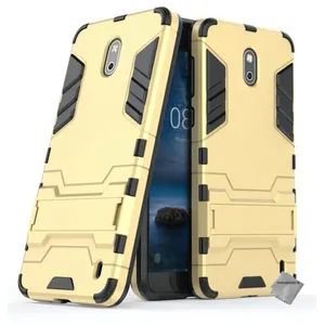 Housse etui coque rigide anti choc pour Nokia 2 + verre trempe - OR - htdmobiles pas cher
