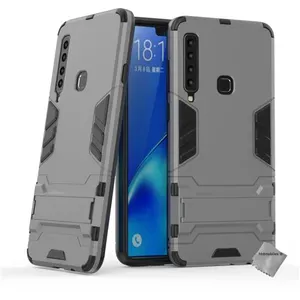 Housse etui coque rigide anti choc pour Samsung Galaxy A9 (2018) + verre trempe - GRIS - htdmobiles pas cher