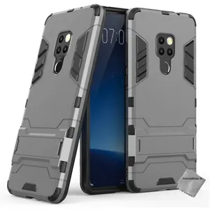 Htdmobiles Coque rigide anti choc pour Huawei Mate 20 + film ecran - GRIS pas cher