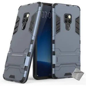 Housse etui coque rigide anti choc pour Huawei Mate 20 + verre trempe - BLEU FONCE - htdmobiles