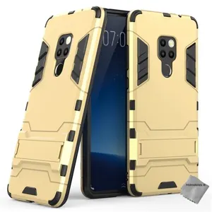 Housse etui coque rigide anti choc pour Huawei Mate 20 + verre trempe - OR - htdmobiles pas cher
