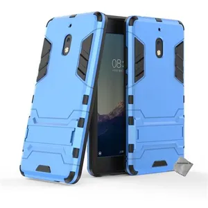 Housse etui coque rigide anti choc pour Nokia 2.1 (2018) + verre trempe - BLEU CLAIR - htdmobiles pas cher