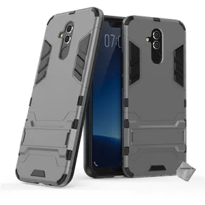 Housse etui coque rigide anti choc pour Huawei Mate 20 Lite + film ecran - GRIS - htdmobiles