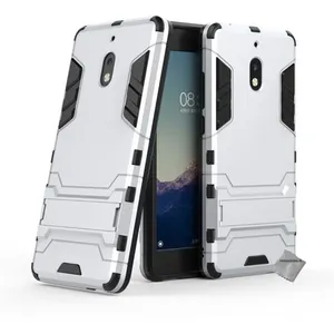 Housse etui coque rigide anti choc pour Nokia 2.1 (2018) + film ecran - ARGENT - htdmobiles pas cher