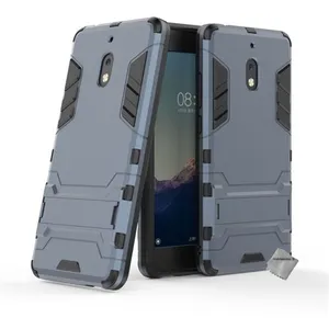 Housse etui coque rigide anti choc pour Nokia 2.1 (2018) + film ecran - BLEU FONCE - htdmobiles pas cher