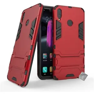 Housse etui coque rigide anti choc pour Huawei Honor 8X + verre trempe - ROUGE - htdmobiles pas cher