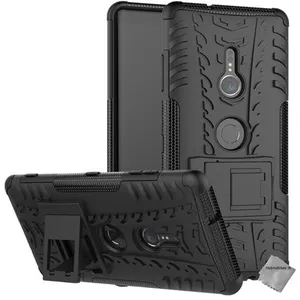Htdmobiles Coque rigide anti choc pour Sony Xperia XZ3 + film ecran - NOIR pas cher