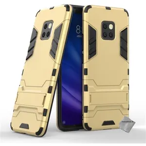 Housse etui coque rigide anti choc pour Huawei Mate 20 Pro + verre trempe - OR - htdmobiles pas cher
