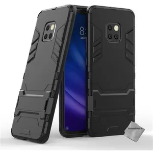 Housse etui coque rigide anti choc pour Huawei Mate 20 Pro + verre trempe - NOIR - htdmobiles pas cher
