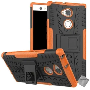 Housse etui coque rigide anti choc pour Sony Xperia XA2 Ultra + film ecran - ORANGE - htdmobiles