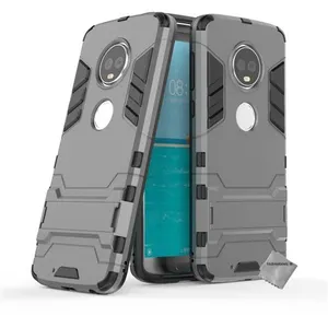 Comparateur de prix : Htdmobiles Coque rigide anti choc pour Motorola Moto G6 + film ecran - GRIS
