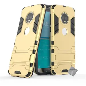 Housse etui coque rigide anti choc pour Motorola Moto G6 + verre trempe - OR - htdmobiles pas cher