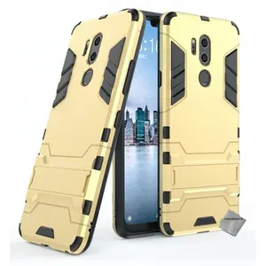 Housse etui coque rigide anti choc pour LG G7 Thinq + verre trempe - OR - htdmobiles pas cher
