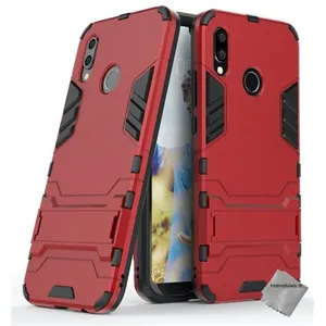 Comparateur de prix : Htdmobiles Coque rigide anti choc pour Huawei P20 Lite + film ecran - ROUGE