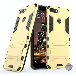 Housse etui coque rigide anti choc pour Huawei Honor 7A + verre trempe - OR - htdmobiles pas cher