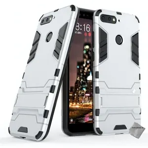 Housse etui coque rigide anti choc pour Huawei Honor 7A + verre trempe - ARGENT - htdmobiles pas cher