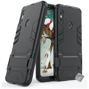 Housse etui coque rigide anti choc pour Xiaomi Mi A2 Lite + verre trempe - NOIR - htdmobiles pas cher