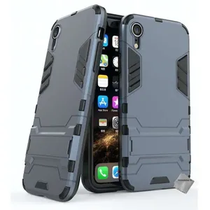 Comparateur de prix : Htdmobiles Coque rigide anti choc pour Apple iPhone XR + film ecran - BLEU FONCE