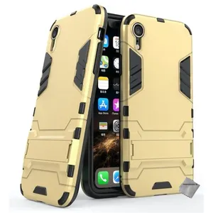 Htdmobiles Coque rigide anti choc pour Apple iPhone XR + film ecran - OR pas cher