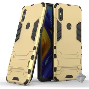 Housse etui coque rigide anti choc pour Xiaomi Mi Mix 3 + verre trempe - OR - htdmobiles pas cher