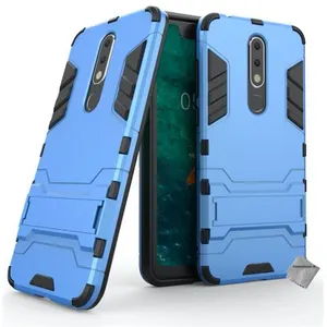 Htdmobiles Housse etui coque rigide anti choc pour Nokia 5.1 Plus (2019) + film e... pas cher