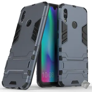 Housse etui coque rigide anti choc pour Huawei P Smart (2019) + verre trempe - BLEU FONCE - htdmobiles