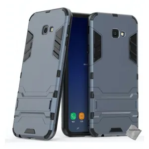 Housse etui coque rigide anti choc pour Samsung Galaxy J4+ Plus (2018) + verre trempe - BLEU FONCE - htdmobiles
