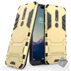 Housse etui coque rigide anti choc pour Nokia 6.1 Plus (2019) + film ecran - OR - htdmobiles pas cher
