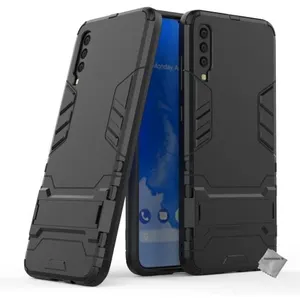 Htdmobiles Coque rigide anti choc pour Samsung Galaxy A70 + film ecran - NOIR pas cher